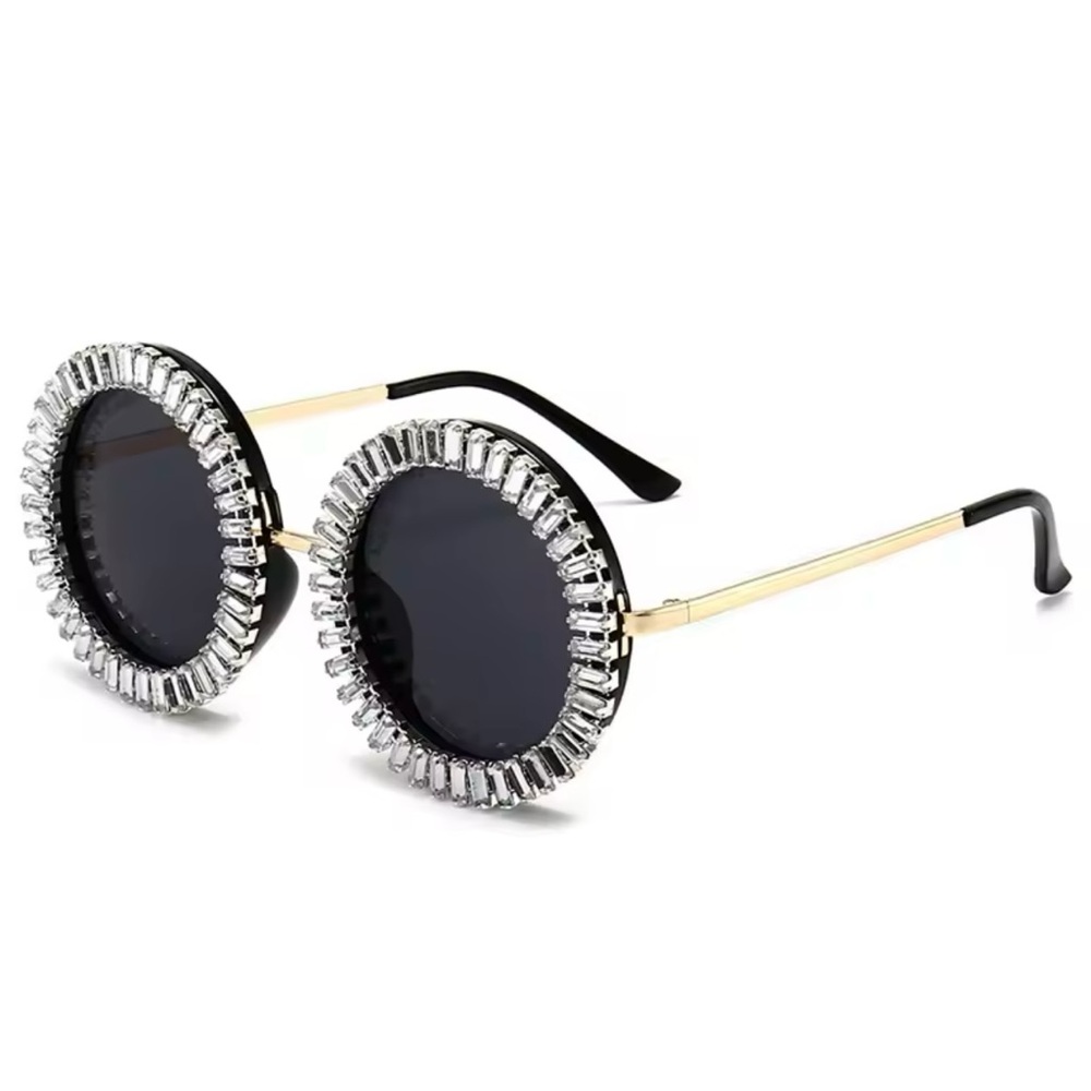 Elegant Black and Silver Sunglasses